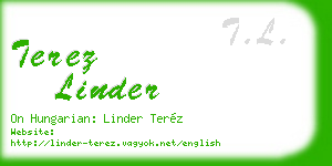 terez linder business card
